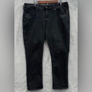 Seven7 Men’s 36 x 30 Jeans Slim Straight Fit Seven Black Stretch Denim NWOT